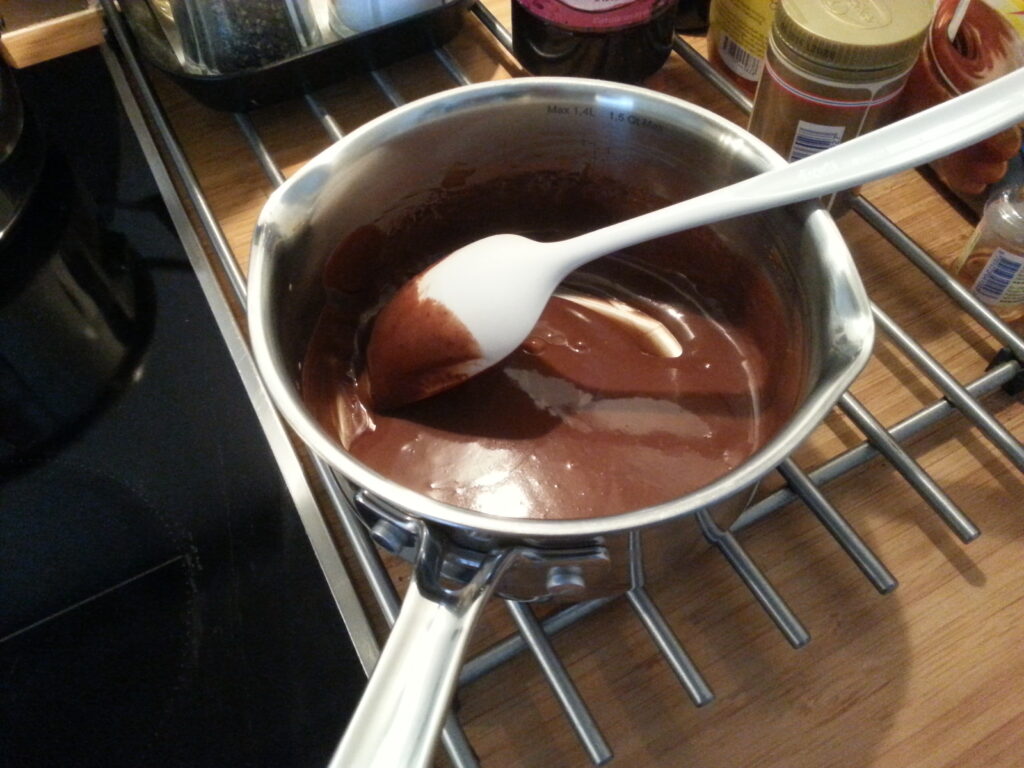 Mørk chokoladesauce